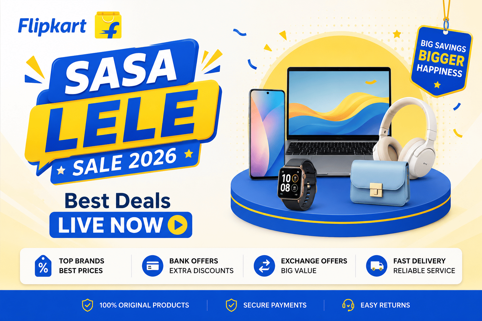 flipkart sasa lele sale best deals live now
