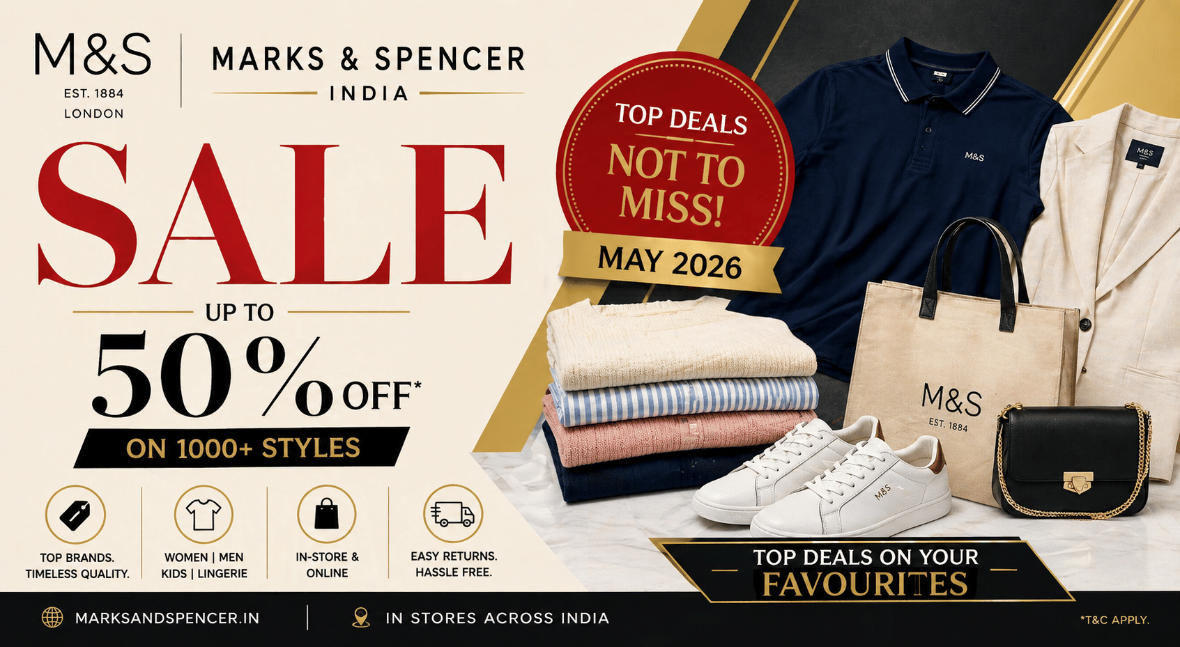 marks and spencer india sale