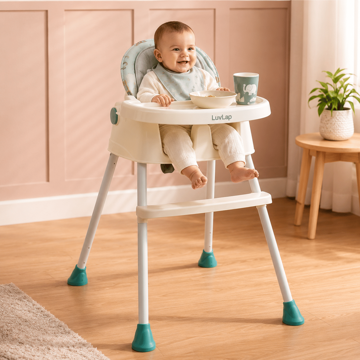 LuvLap 4-in-1 Convertible Baby High Chair
