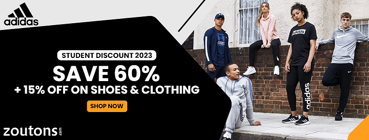 Adidas Student May 2023 | Save 60% + 15% Off On Shoes &