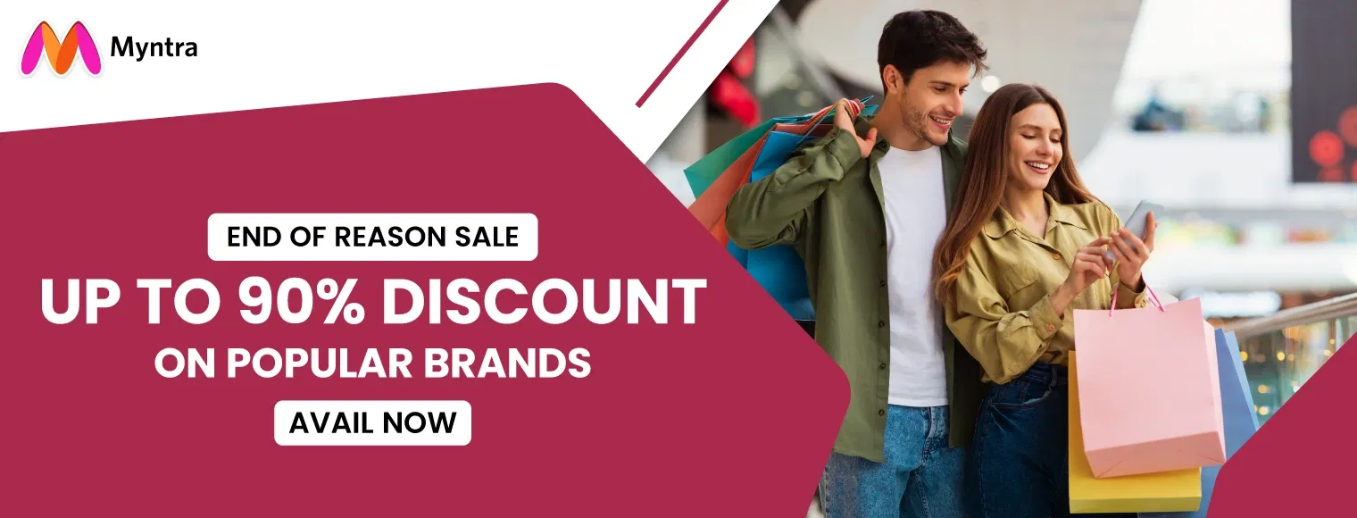 Up to 90% discount on popular brands with Myntra End Of Reason Sale