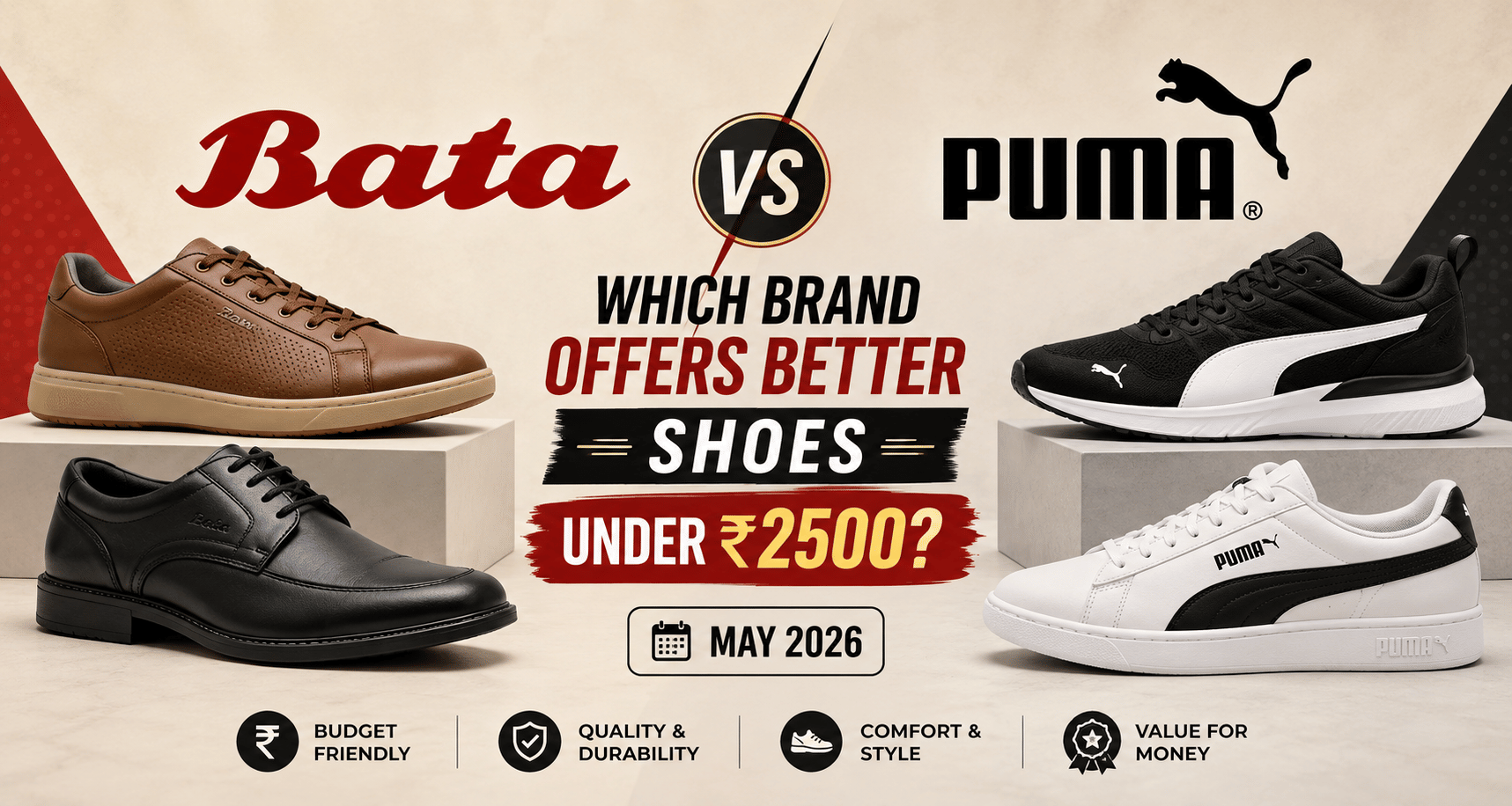 bata vs puma which brand offers better shoes under 2500