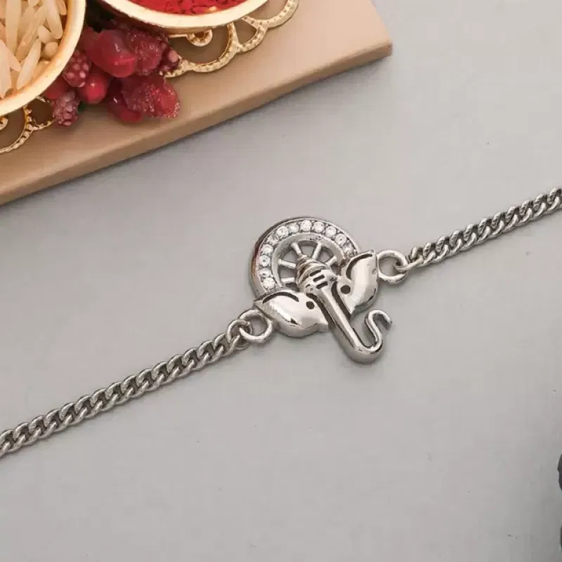 Voylla Silver Tone Rakhi