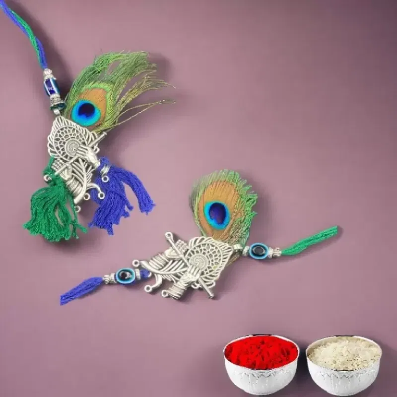 Bhaiya Bhabhi Rakhi with Chawal & Roli