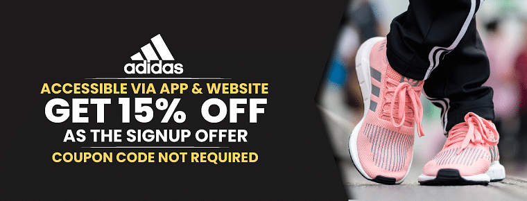 Adidas 15% Off Code (December 2022): Sign Up Offer Applicable On Purchases Above Rs. 1,500