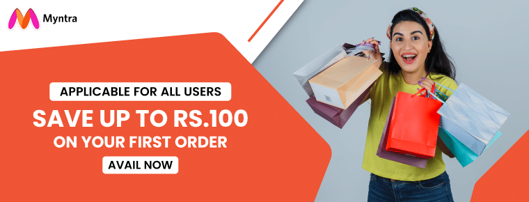 Myntra Rs.100 Off Coupon Code On First Order