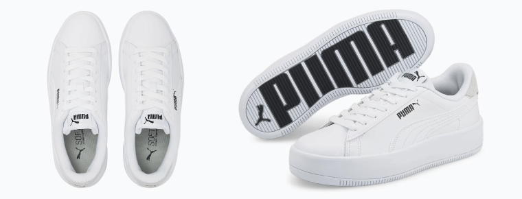 Puma Women's Lily Platform Laced Trainers 