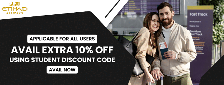 Extra 10% Off using the Etihad Student Discount Code