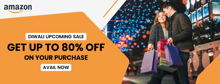 Get up to 80% off on your purchase with Amazon Upcoming Diwali Sale