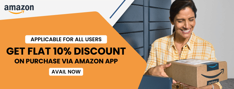 Get Flat 10% Off On Purchase Via Amazon App