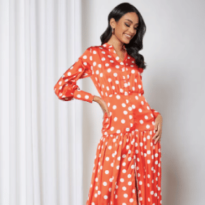 Polka Dot Maxi Dress