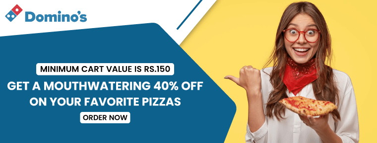 Get a mouthwatering 40% off on your favourite pizzas