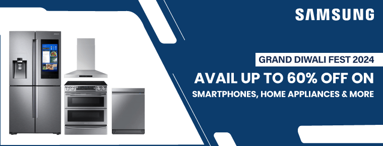 Avail up to 60% off on smartphones, home appliances and more with Samsung Grand Diwali Fest 2024
