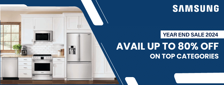 Avail up to 80% off on top categories with Samsung Year End Sale 2024