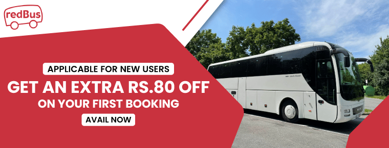 Get an extra rs. 80 off on your first booking with redBus
