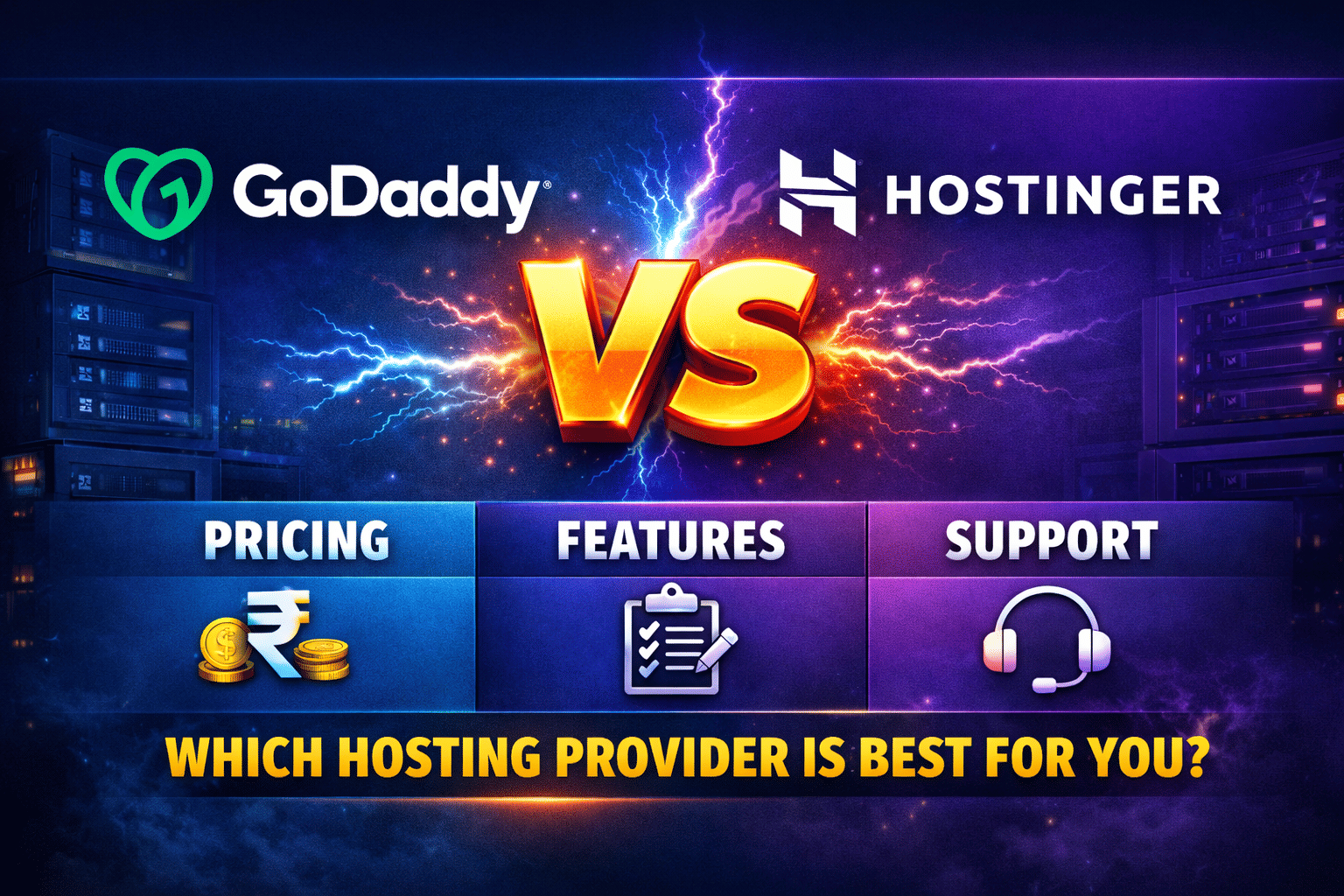 Hostinger vs GoDaddy Comparison 