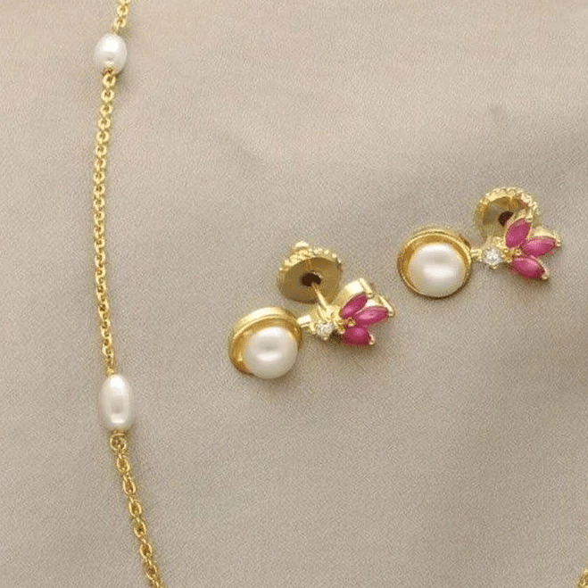Pearl Chain Jewellery Set