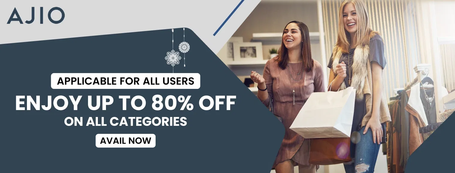Enjoy up to 80% off on all categories with Ajio Rakhi Sale 2024