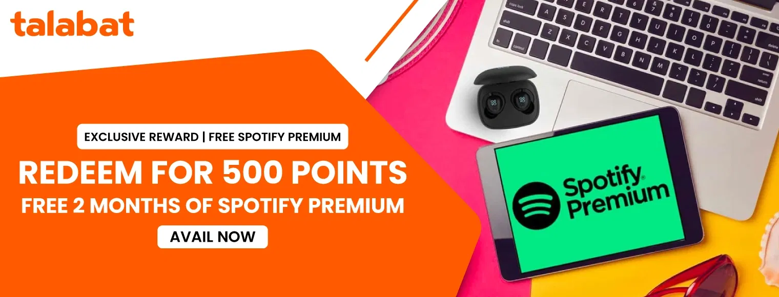 Redeem for 500 points free 2 months of spotify premium