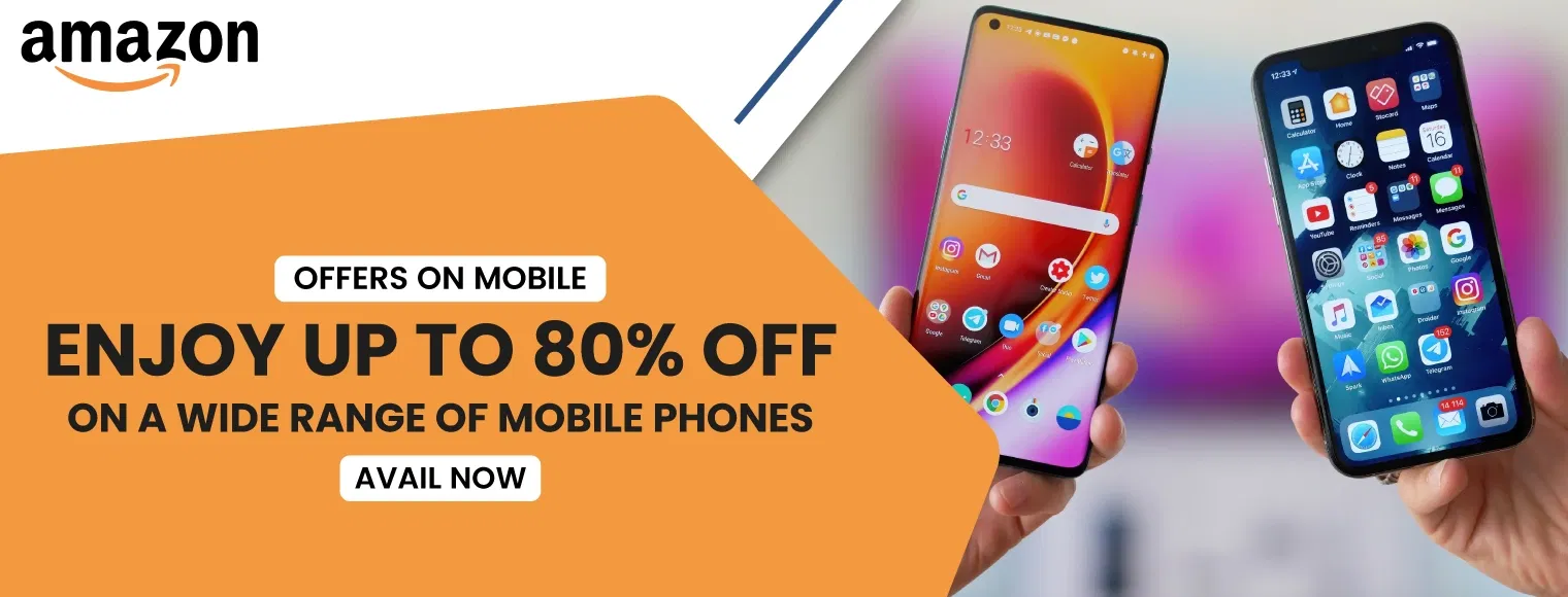 Enjoy up to 80% off on a wide range of mobile phones with Amazon Great Freedom Festival Offers on Mobiles
