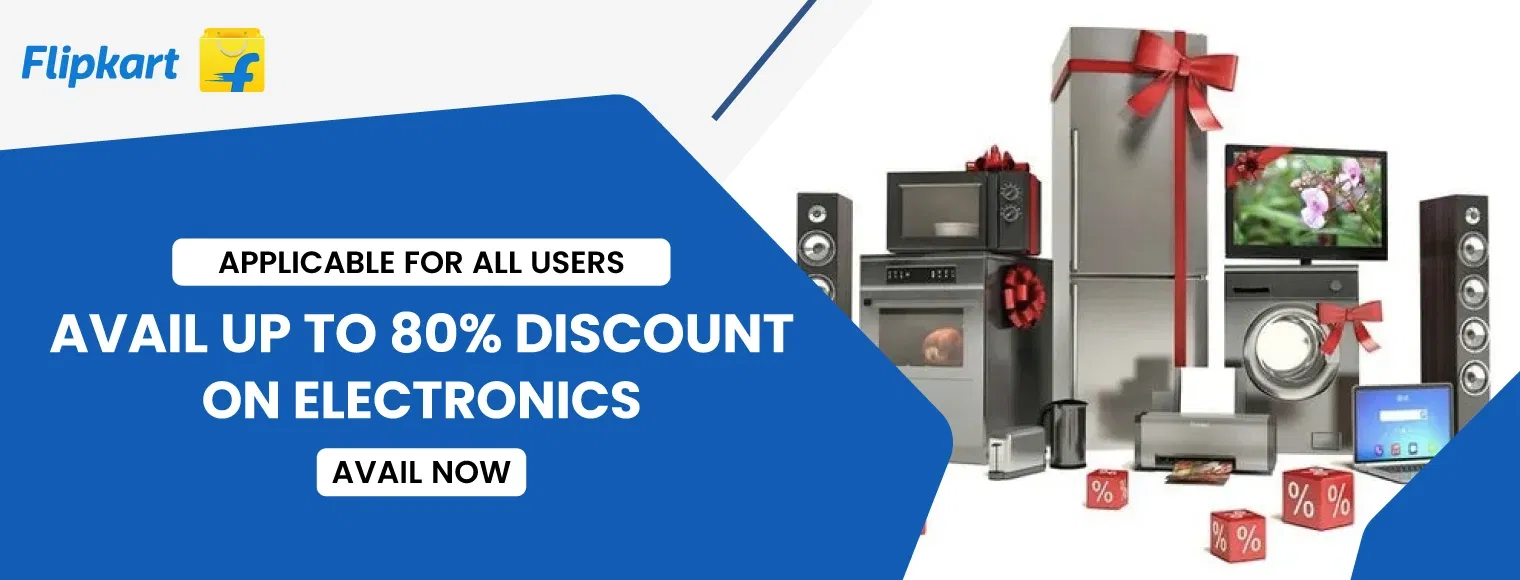 Avail up to 80% discount on electronics with Flipkart Electronics Sale 2024