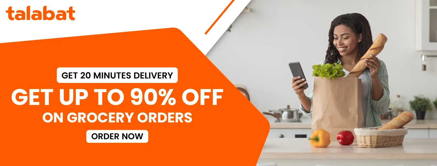 Get up to 90% off on grocery orders