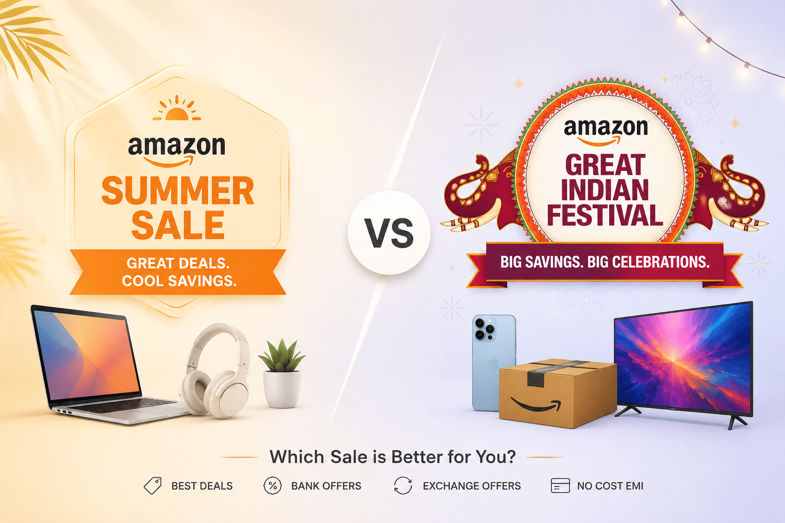 Amazon Summer Sale vs Great Indian Festival: Which is Better?