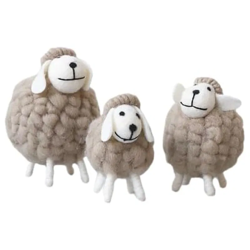 Home Paradise Wool Felt Sheep Decoration