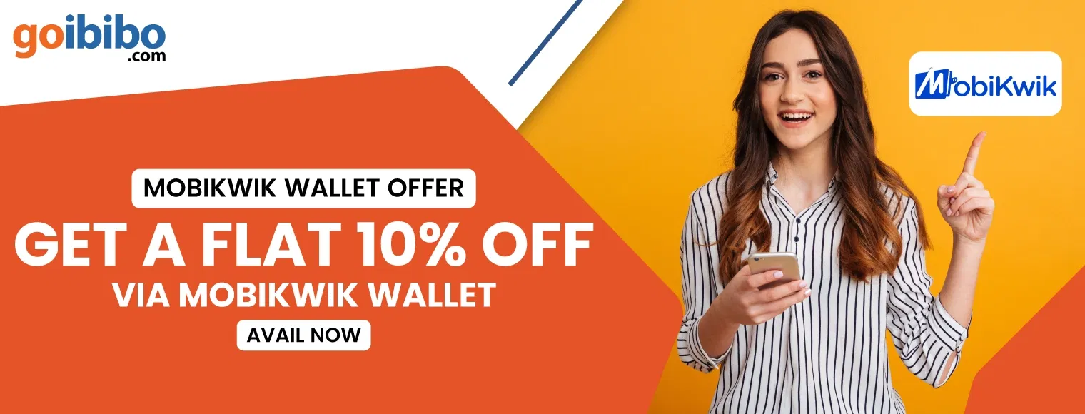 Get a flat 10% off via mobikwik wallet