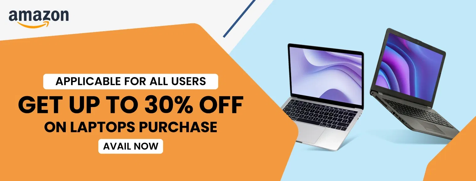 Get up to 30% off on laptops purchase