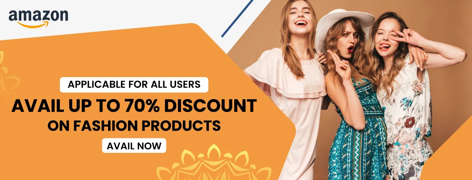 Avail up to 70% discount on fashion products