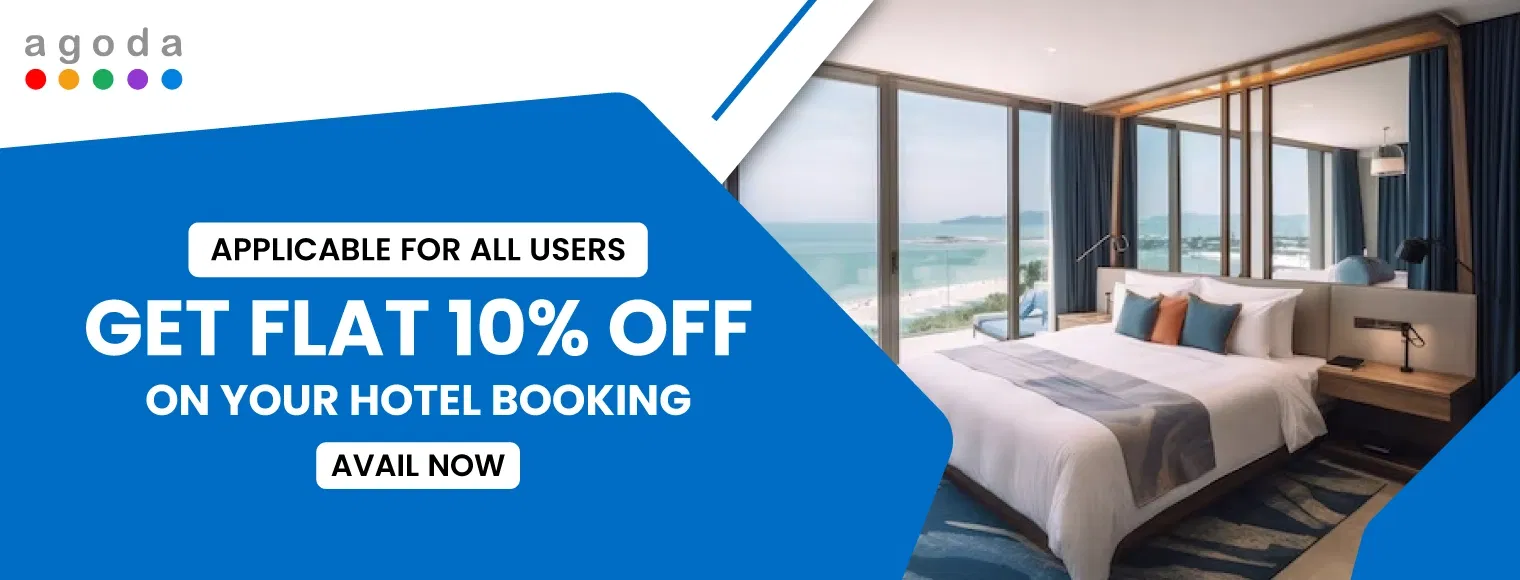 Get flat 10% off on your hotel booking with Agoda