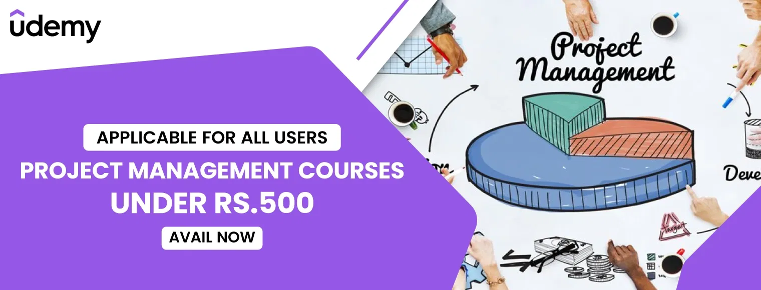 Get project management courses under Rs.500 on Udemy