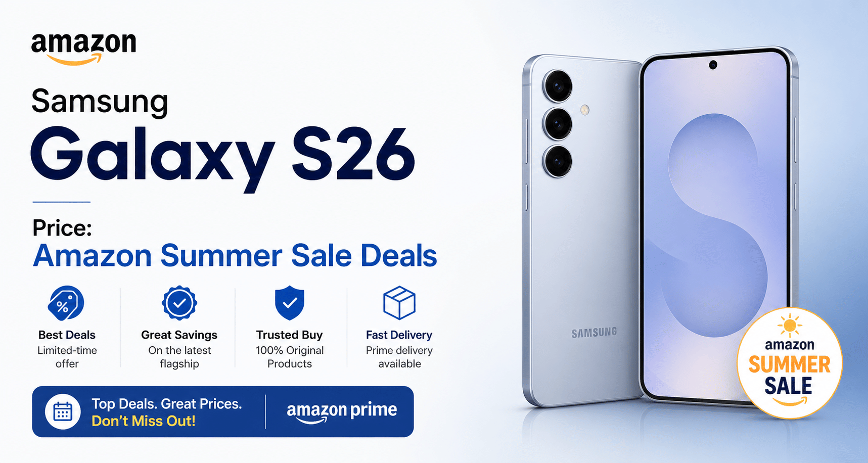 samsung galaxy s26 price amazon summer sale deals