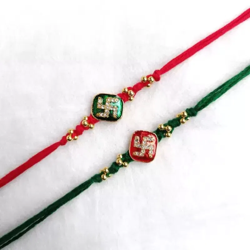 Kundan, Mauli Thread Rakhi Set Of 2