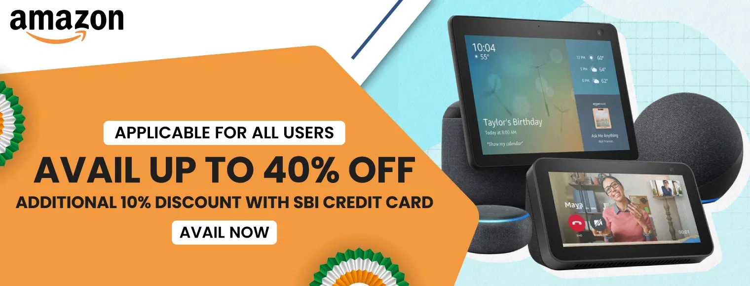 Avail up to 40% off and additional 10% discount with SBI Credit card