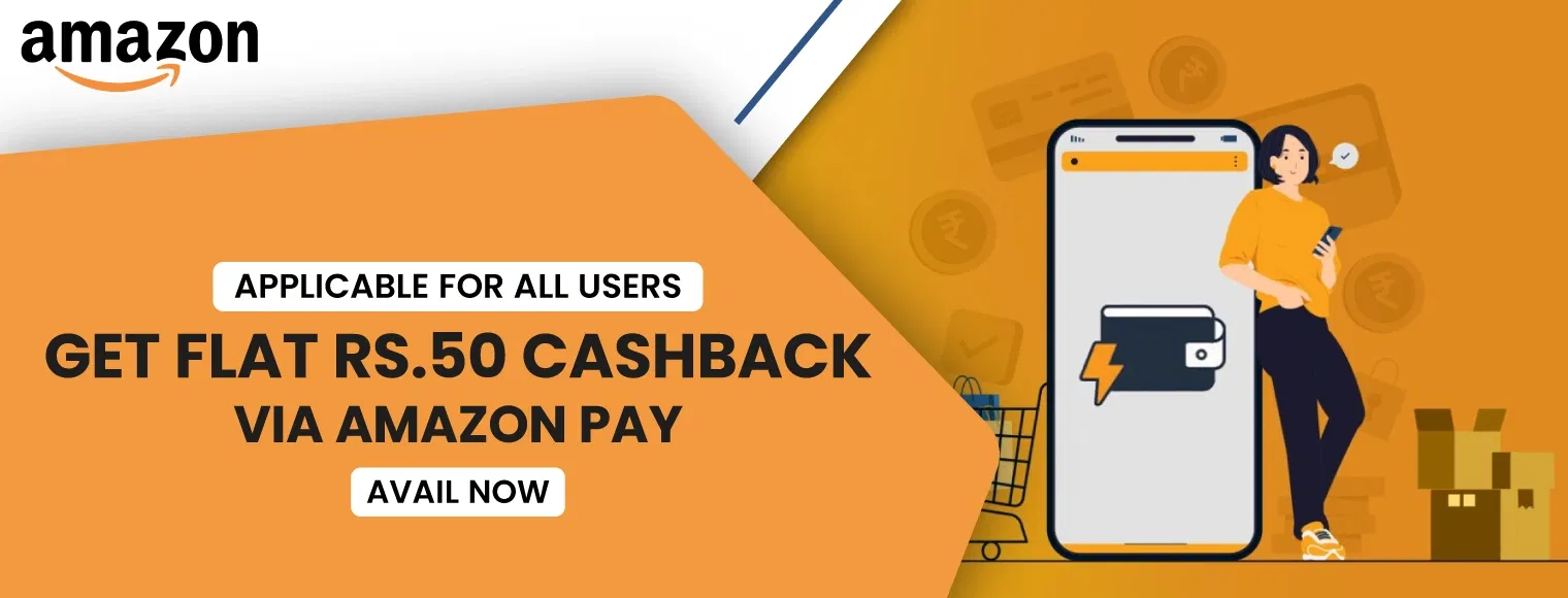 Get flat rs. 50 cashback via amazon pay