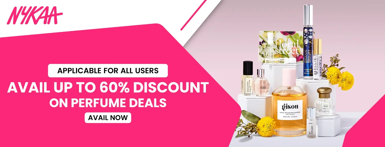 Avail up to 60% discount on perfume deals with Nykaa Pay Day Sale offers on perfumes