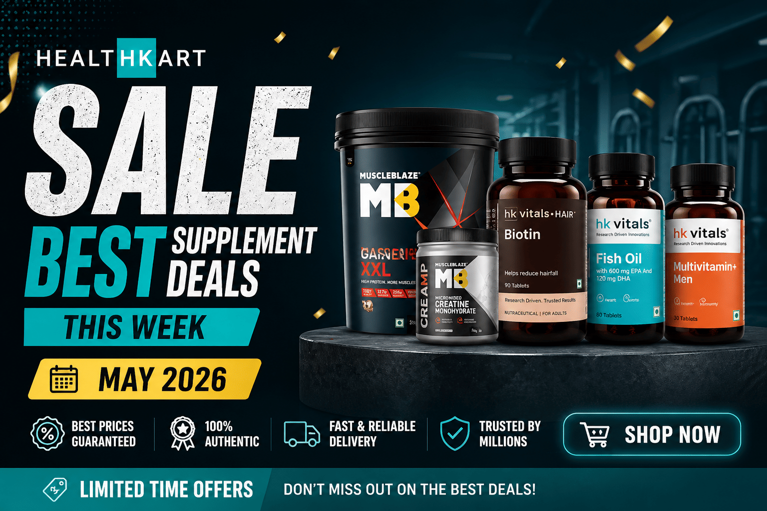 HealthKart Sale: Best Supplement Deals This Week May 2026