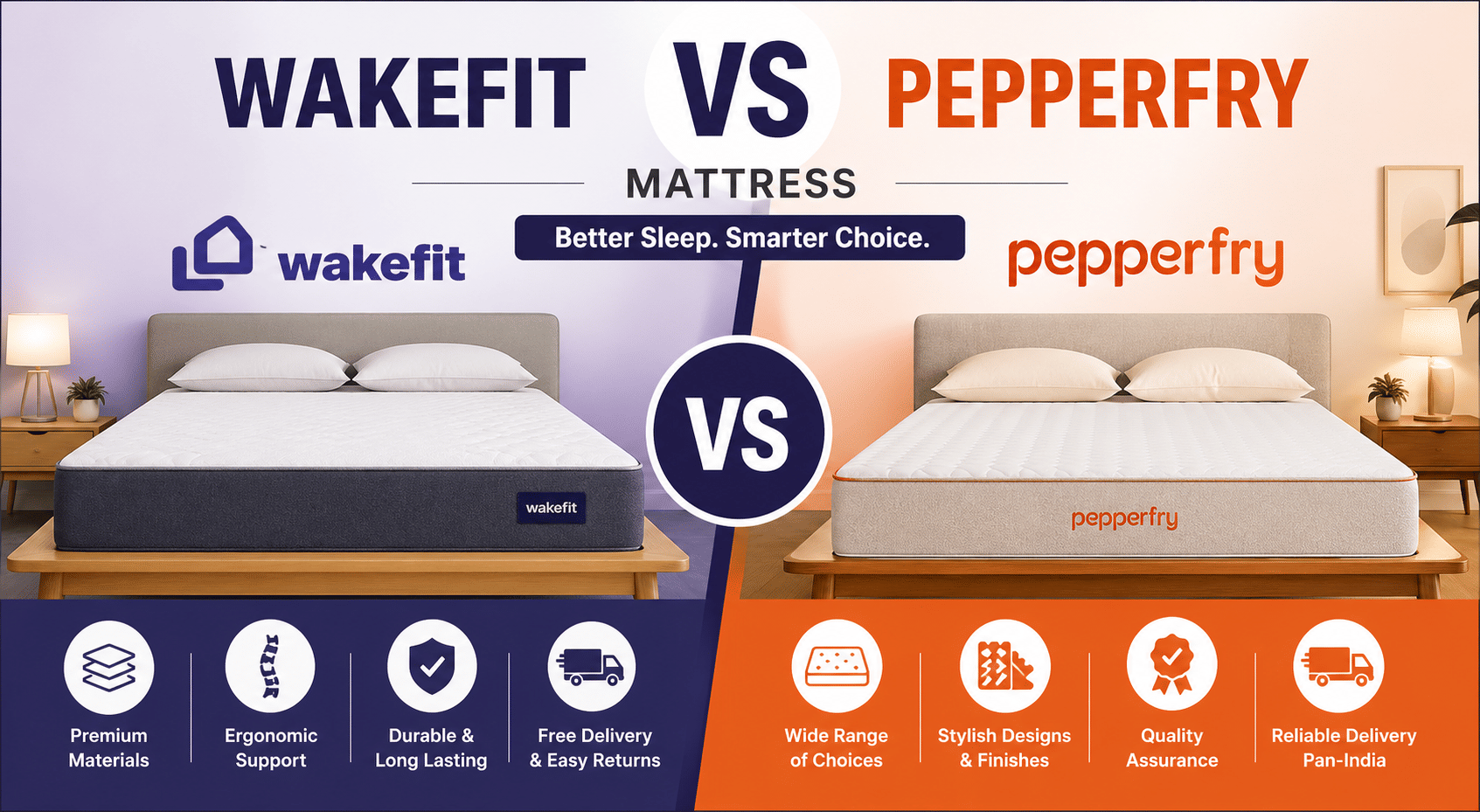 Wakefit vs Pepperfry Mattress: Where to Buy in India?