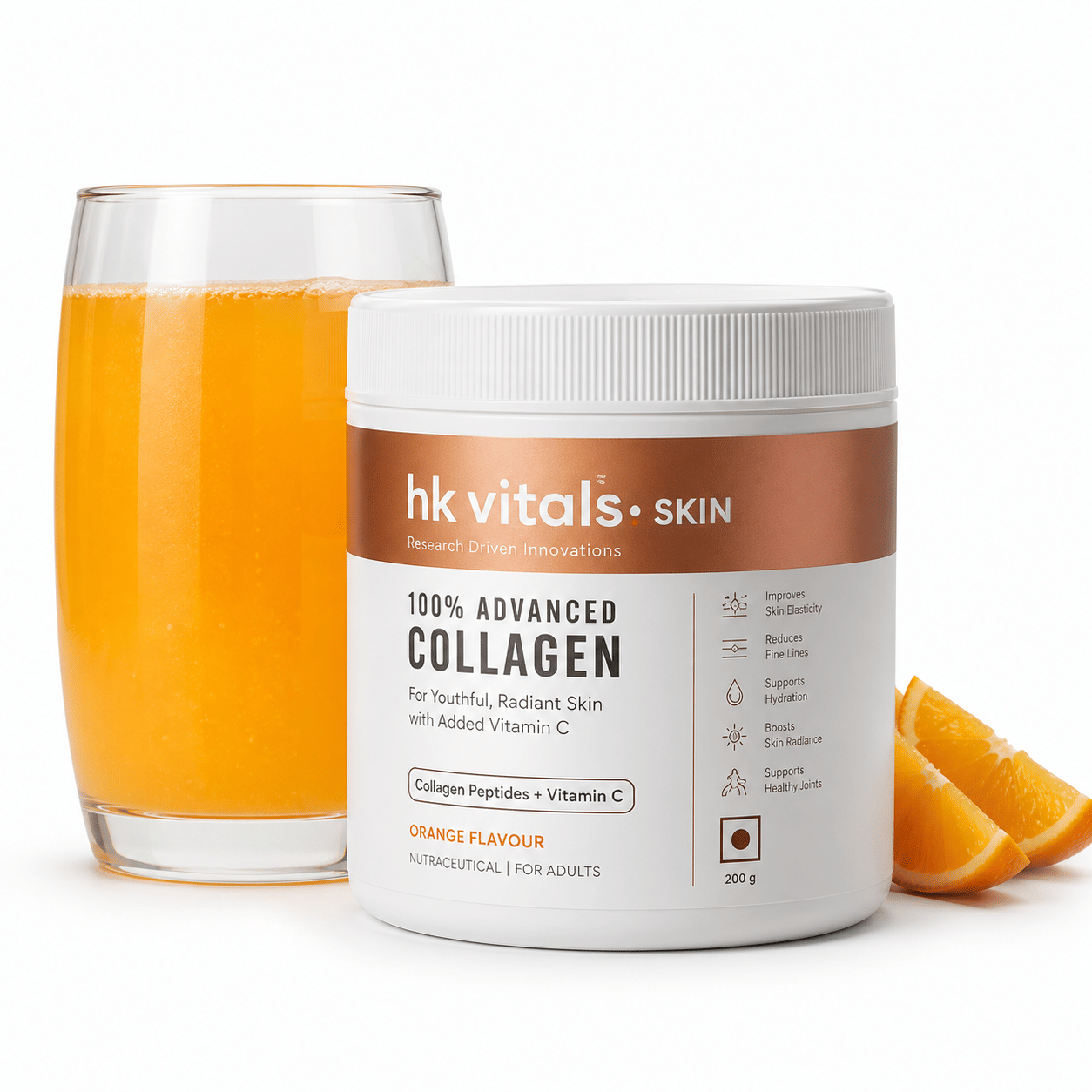 HK Vitals Skin Radiance Collagen powder orange