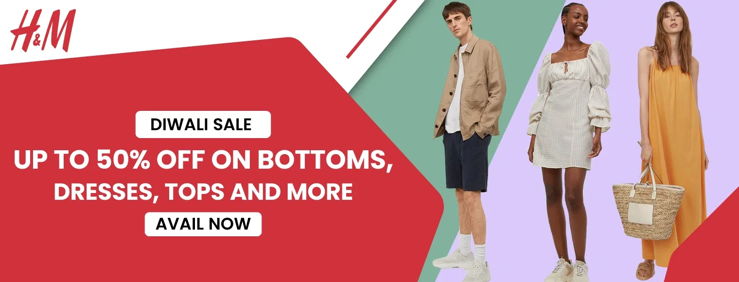 Up to 50% off on bottoms, dresses, tops and more with H&M Diwali Sale 2024