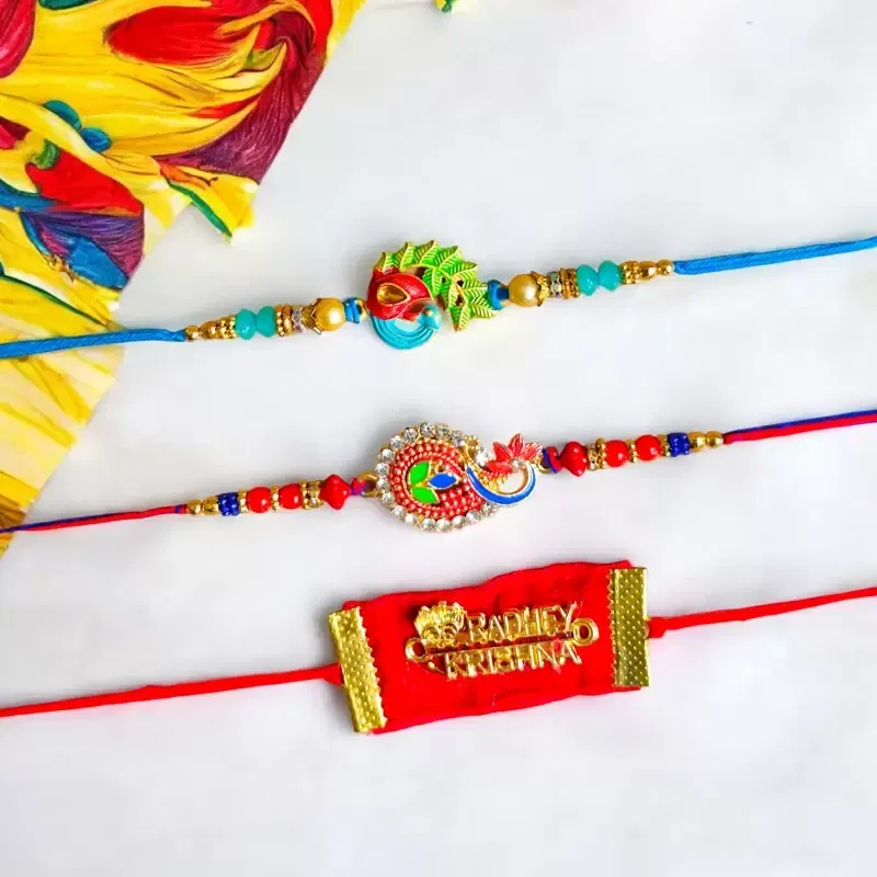 Pearl Rakhi Set Of 3 