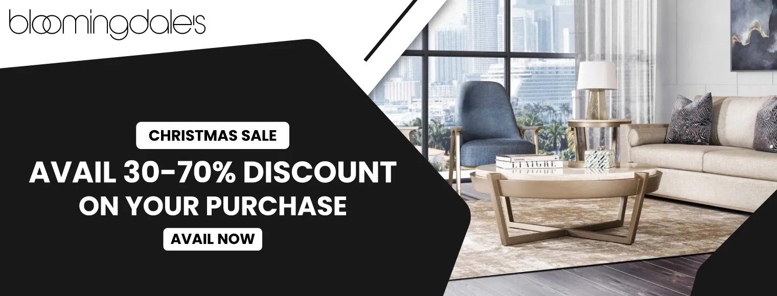 Avail 30% - 70% discount on your purchase with Bloomingdales Christmas Sale 2024