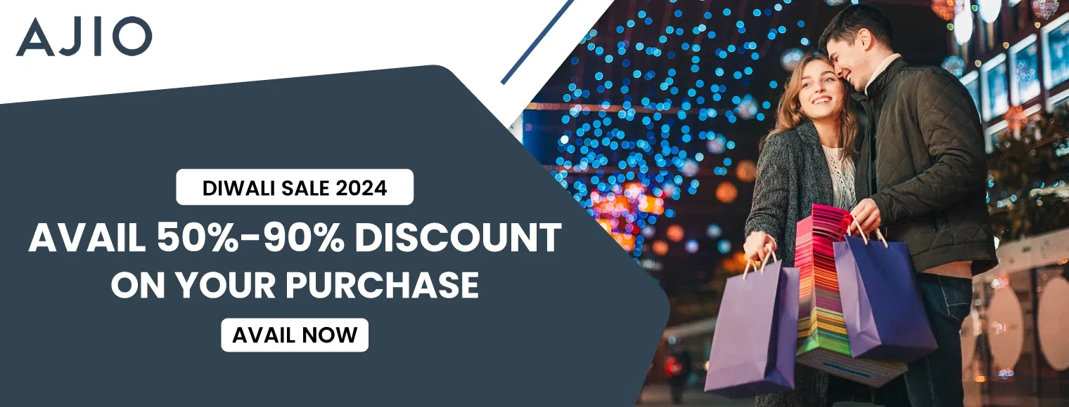 50%-90% discount on your purchase with Ajio Diwali Sale 2024