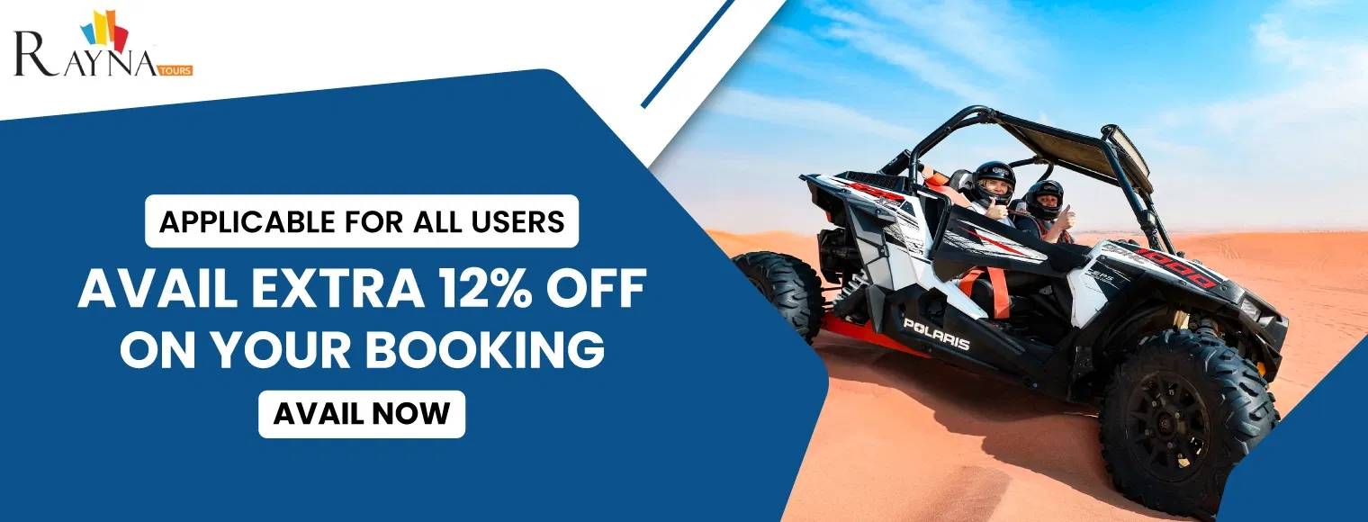 Avail extra 12% off on your booking with Rayna Tours Summer Sale 2024