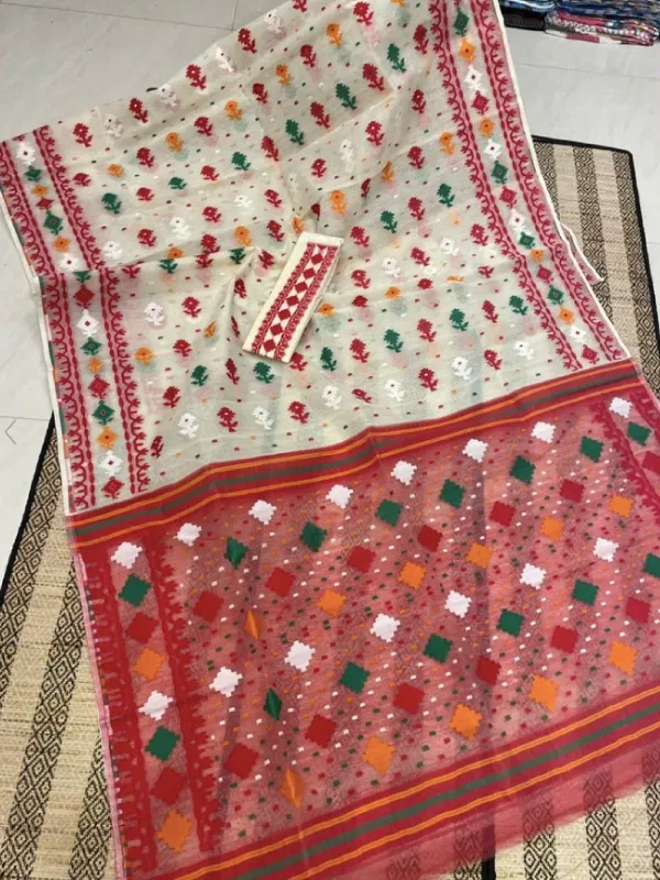 Manimala Dhakai Jamdani Saree