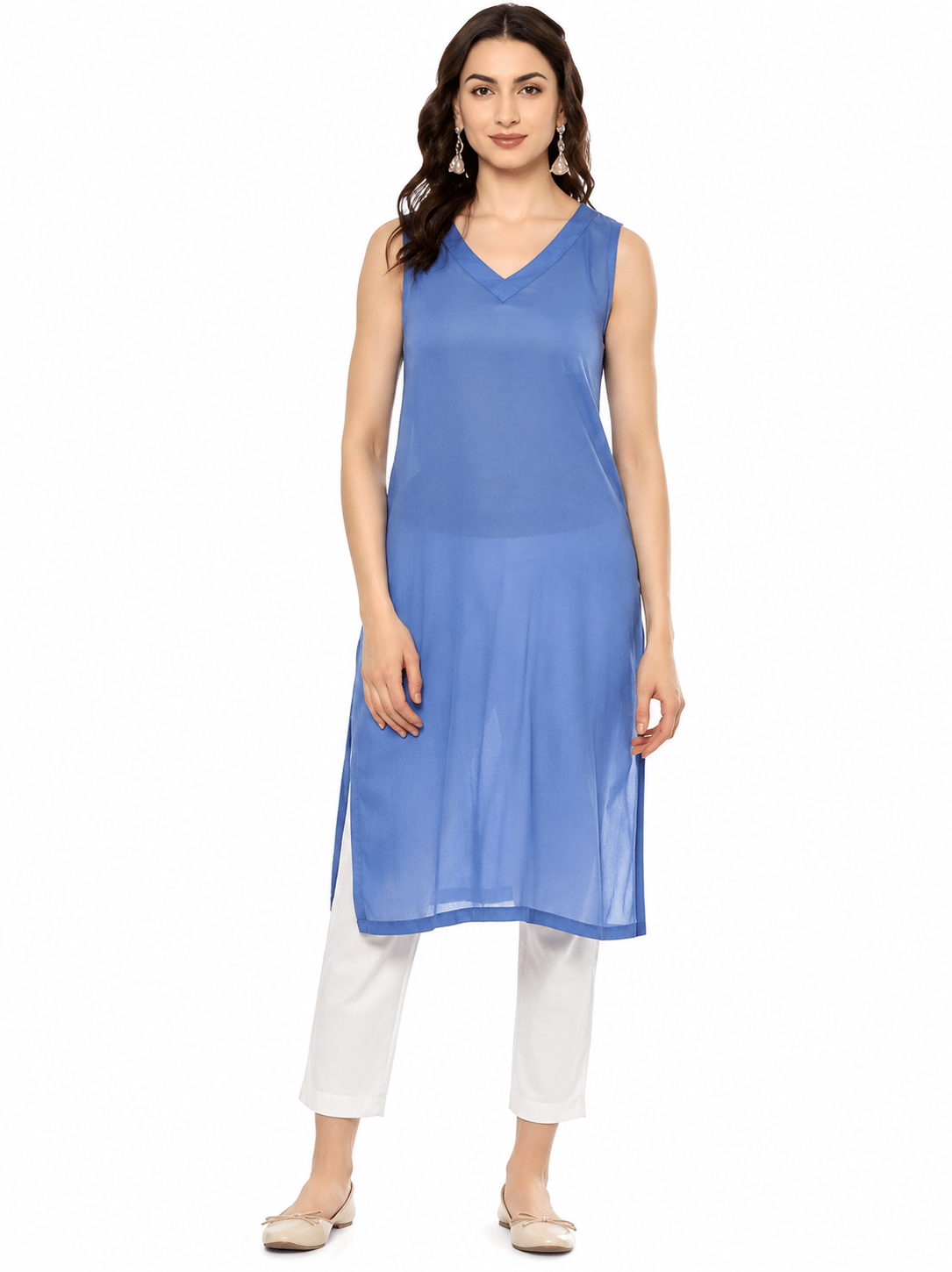 BIBA Ethnic Kurti Women Navy