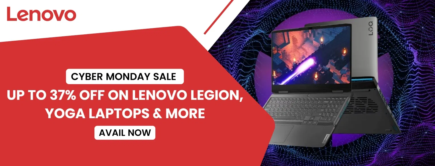 Up to 37% off on Lenovo Legion, Yoga Laptops, and more with Cyber Monday Sale