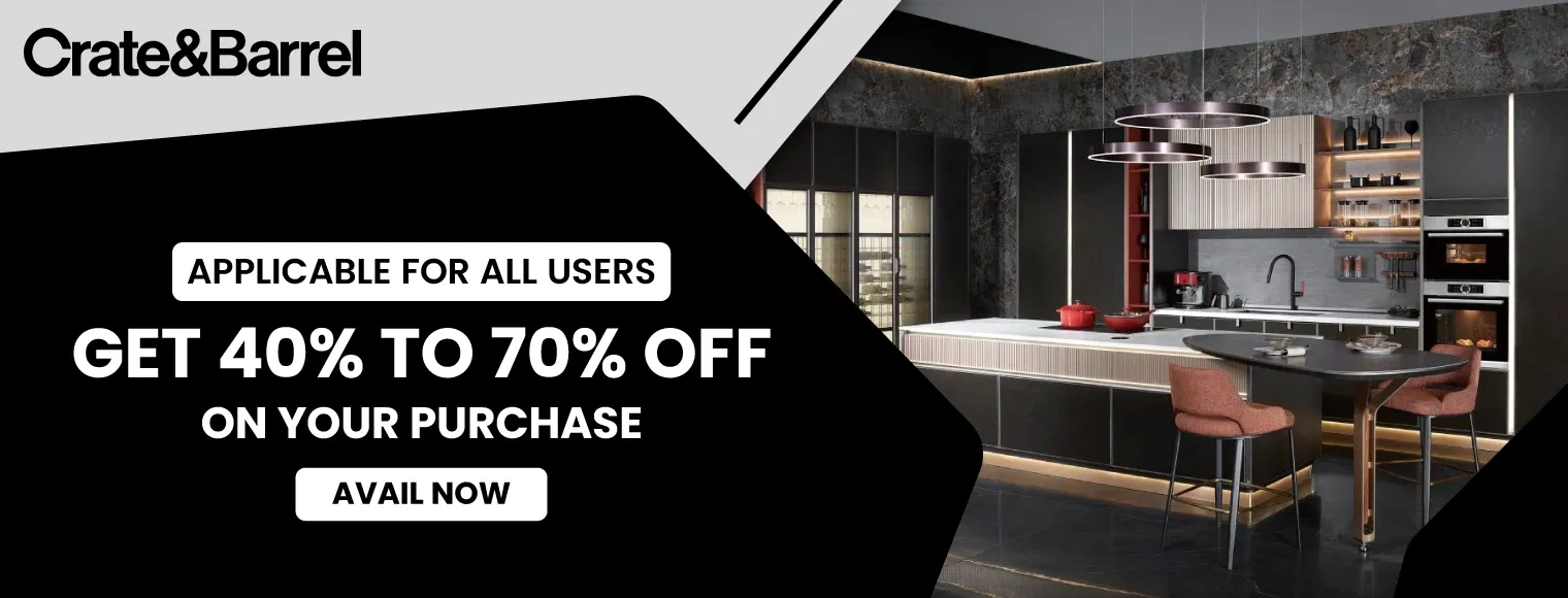 Get 40% to 70% off on your purchase with Crate&Barrel Summer Sale 2024